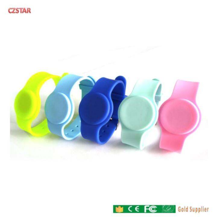 colorful-13-56mhz-iso14443a-read-write-rfid-silicone-wristband-tag-with-adjustable-wrist-strap-for-child-kids-baby