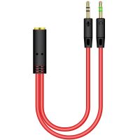 Y Splitter Cable 3.5mm 2 in 1 Male To Female AUX Audio Cable MP3 MP4 Stereo Plug Adapter Jack For Headset Headphone computer Cables