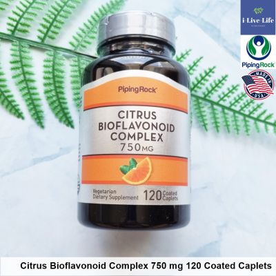 ซิตรัส ไบโอฟลาโวนอยด์ Citrus Bioflavonoids 750mg 120 Coated Caplets - Piping Rock