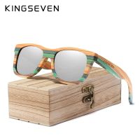 Kingseven 2022 แว่นตากันแดด เลนส์โพลาไรซ์ UV400 กรอบไม้ไผ่ แฮนด์เมด สําหรับผู้ชาย ผู้หญิง