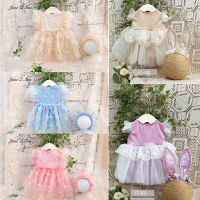 New Fairy dress +headwear Newborn Baby girl spring summer princesss sweet Props Photography Clothing Photo Clothes