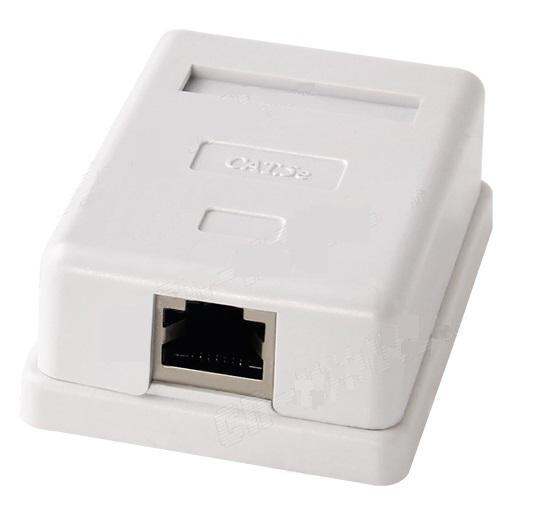 Cat5e Modular Box Surface Mount Box with Adhesive cat 5e cat 5 cat5 ...