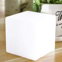 LED เปลี่ยนสี Cube ไฟกลางคืนตารางพรรคตกแต่งโรแมนติก7สีบริษัทโกลว์โคมไฟ