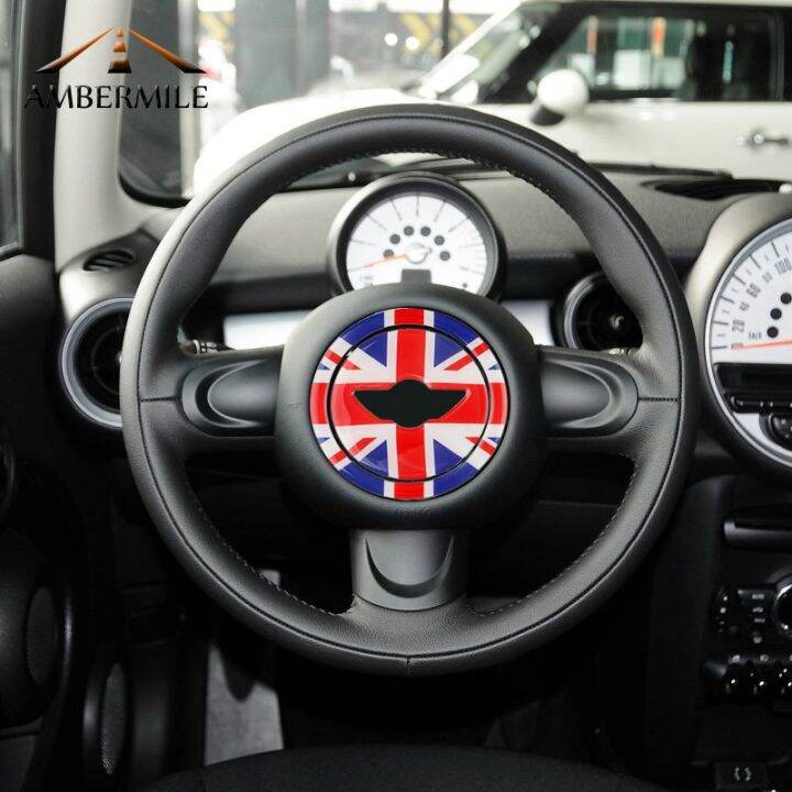 hot-สติ๊กเกอร์ติดพวงมาลัยรถยนต์-mini-cooper-r-55-r-56-r-57-r-58-r-60-r-61