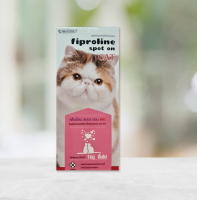 FIPROLINE SPOT ON CAT ยาหยดหลังป้องกันและกำจัดเห็บหมัดแมว 0.5มล - สำหรับแมวน้ำหนัก 1กก ขึ้นไป