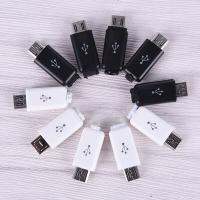 10ชิ้น/เซ็ตแบบ4 In 1งานเชื่อมไมโคร Usb Diy ชนิดตัวผู้4ตัวต่อปลั๊กขาเสียบ W/พลาสติกคลุมสีขาว/สีดำ