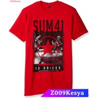 เสื้อยืดสีพื้น FEA Sum 41 Red Star 13 Voices Women Soft T-Shirt discount  FEAS-5XL