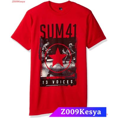 เสื้อยืดสีพื้น FEA Sum 41 Red Star 13 Voices Women Soft T-Shirt discount  FEAS-5XL