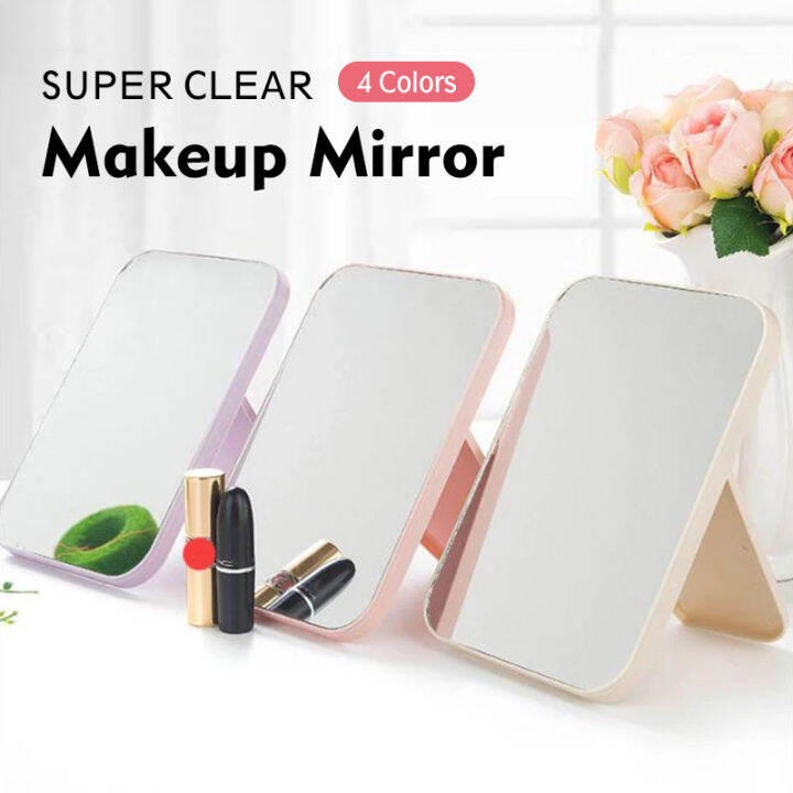 Desktop Collapsible Cosmetic Mirror Simple Portable Square Mirror