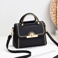 Hot selling leather bag women 2023 new embroidery thread solid fashion all-match one-shoulder Messenger womens