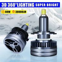 Carshark H7 Led Headlights 360 Turbo 30000Lm Ice H1 H8 H9 H11 Bulbs hb3 Hb4 Hir2 Car Lamps 6000K 8000K 9005 9006 9012 Fog Lights Bulbs  LEDs  HIDs