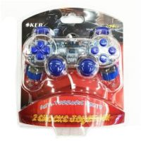 2Gpo จอย oker Model: u-707 joy Games Stick Analog สั่น เดี่ยว แบบใสมีไฟ สําหรับ pc Notebook