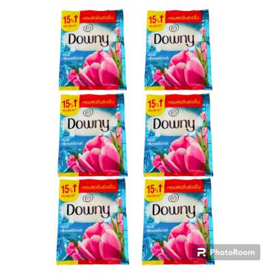 แพ็ค 6 ซอง (23มล/1ซอง) ดาวน์นี่ กลิ่นหอมสดชื่นยามเช้า ผลิตภัณฑ์ปรับผ้านุ่ม สูตรเข้มข้นพิเศษ Downy Premium Parfum