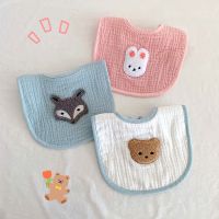 【CW】 Baby Bib Kid Soft Cotton Saliva Newborn Bibs Children Toddler Burp Breathable Cartoon Pricess Infant