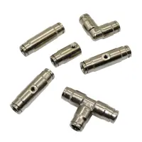 High Pressure 3/8 9.52mm Interface Slip Lock Quick Connector Tee Elbow Straight Joint Nozzles Seat Misting System Fittings