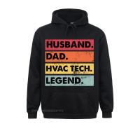 Husband Dad Hvac Tech Legend Funny Hvac Technician Hoodie Cosie Top Men Sweahoodies For Men Designer Comfortable Pullover Hoodie Size XS-4XL