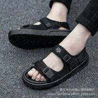 HOT! Women Sandals รองเท้าแตะ สีดำ รองเท้าลำลอง ใส่ได้หญิงและชาย รองเท้าผู้หญิง รองเท้าผู้ชาย สไตล์เกาหลี