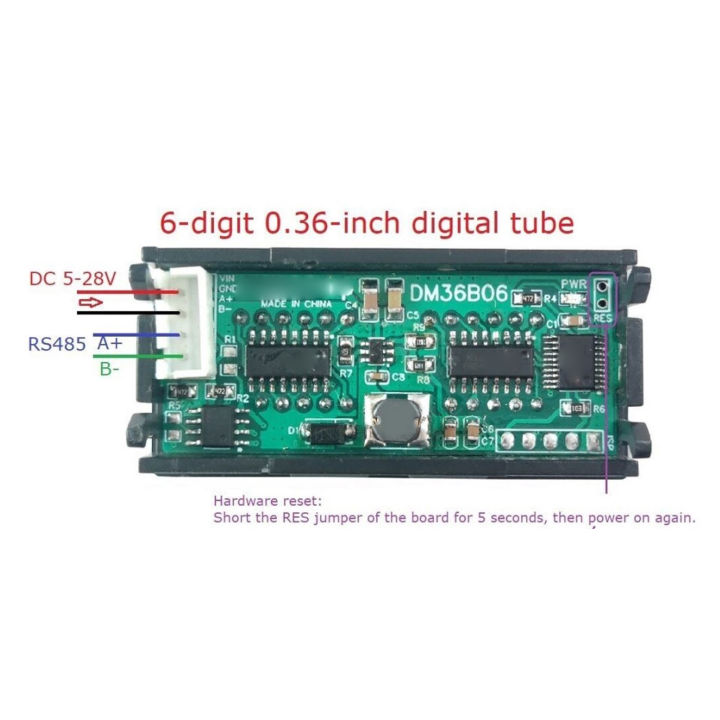 จอแสดงผลแอลอีดีโมดูลแสดงผล-rs485โมดูลแสดงผล-dc5-28v-อัตราบอด1200-115200สำหรับใช้ในอุตสาหกรรม