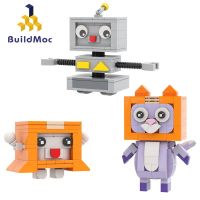 BuildMoc Childrens Building Block Toys LankyBot Doraemon Set of Three Compatible with Lego Building Blocks