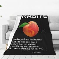 Ready Stock Parasite Peaches Quote - Death Black Blanket Bedspread On The Bed Bed Set Bedspreads Ultralight