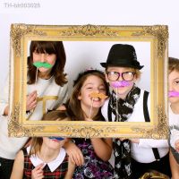 ☈✧❣ 1pcs DIY Paper Picture Frame Cutouts Antique Photo Booth Props For Wedding Birthday Party Decoration (Gold)