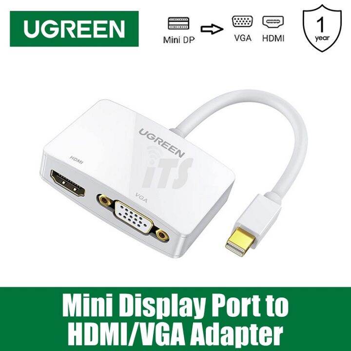 UGREEN Mini Display Port to HDMI/VGA Adapter (10427) Lazada