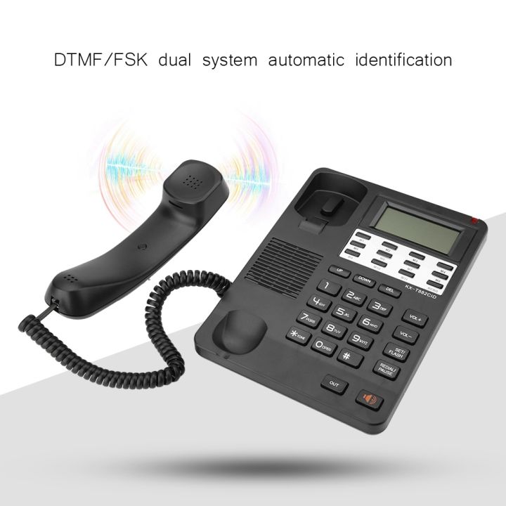 โทรศัพท์บ้าน-kx-t882-โทรศัพท์แบบมีสายตั้งโต๊ะพร้อมจอแสดงหมายเลขผู้โทรสำหรับโรงแรม-บ้าน-สำนักงาน