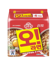 มาม่าเกาหลี โอ รามยอน แพ็ค -ออตโตกิ O ramyeon Pack -Ottogi 오라면멀티-오뚜기 125gx4 สินค้านำเข้าจากกาหลีแท้ๆๆ  พร้อมส่ง