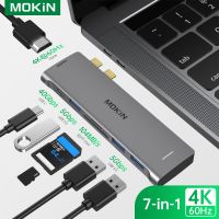 Lamberts USB C for MacBook Adapter Adapters with 3 3.0 4K 60Hz HDMI TF/SDUSB