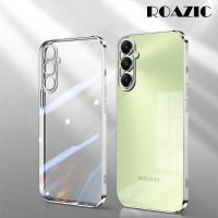 ROAZIC เคสโทรศัพท์ Samsung Galaxy A05s/A05ขอบกล่องโลหะชุบหรูหราปลอกซิลิโคนนิ่มโปร่งใสกันกระแทกกรอบใส