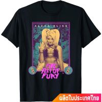 【New】มวยปล้ำอาชีพ มวย มวยปล้ำลีก อเมริกา WWE Alexa Bliss - Marbleized Poster T-Shirt คอกลม แฟชั่น  ผ้าฝ้ายแท้ เสื้อยืด ผ้าฝ้า