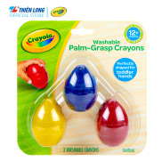 Bộ 3 sáp màu hình trứng có thể tẩy rửa được Crayola Washable Plam