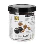 Tỏi Đen Cô Đơn Bóc Vỏ, Hũ Nhựa, Peeled Black Garlic 350g - AUM