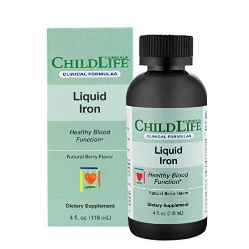 [PREORDER] ChildLife Clinicals Liquid Iron, Iron Supplement for Healthy Blood Function