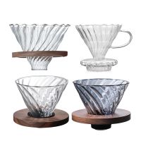 [hot]۞  Pour Over Dripper 600ml Maker Brewing Cup V02 Glass Funnel Drip