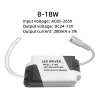 แผงโคมไฟเพดานเพาเวอร์ไดรเวอร์ LED AC 110V 220V เป็น DC 24V 8-24W เครื่องแปลงแสงสว่างอะแดปเตอร์จ่ายไฟ