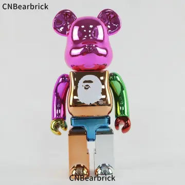 Bearbrick 1000% Action Figures Cartoon Blocks Bear Dolls Lucky Cat