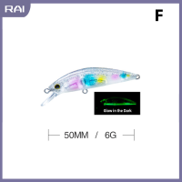 【RAI】 5ซม.6g ตกปลาล่อใครง่ายๆ LG หนัก minnow 50S wobbler จมเหยื่อแข็ง