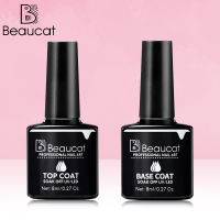 ✨พร้อมส่ง✨ยาทาเล็บใหม่Top Coat/Base Coat.ใหม่ Beaucat ยาทาเล็บ.8ml