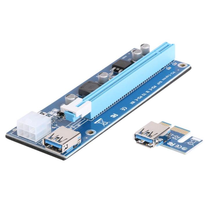 pci-express-1x-to-16x-extender-graphic-riser-card-6-pin-power-adapter-cord-cable-for-bitcoin-miner-gpu-graphics-card