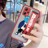 Jizetin Xiaomi Redmi Note 12 5G Xiaomi Poco X5 5G (มีสายรัดข้อมือ) เคส Monsters University การ์ตูนหลังสีดำกันกระแทกเคสใส่โทรศัพท์ขอบนิ่มฝาครอบป้องกันเลนส์เต็มเคสโทรศัพท์บางเฉียบ