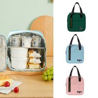 Insulated Lunch Bag Zipper Cooler Tote Thermal Bag Lunch Box Canvas Food Picnic Lunch Bags for Work Handbag Food Pattern