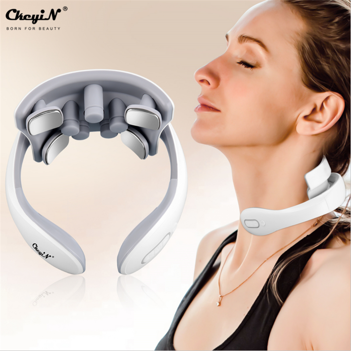 CkeyiN Electric Neck Shoulder Massager Low Frequency Pulse Body ...