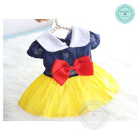 ชุดสโนไวท์สำหรับสัตว์เลี้ยง Snow White Pet Dress ชุดหมา ชุดแมว เสื้อหมา เสือแมว ชุดเจ้าหญิง