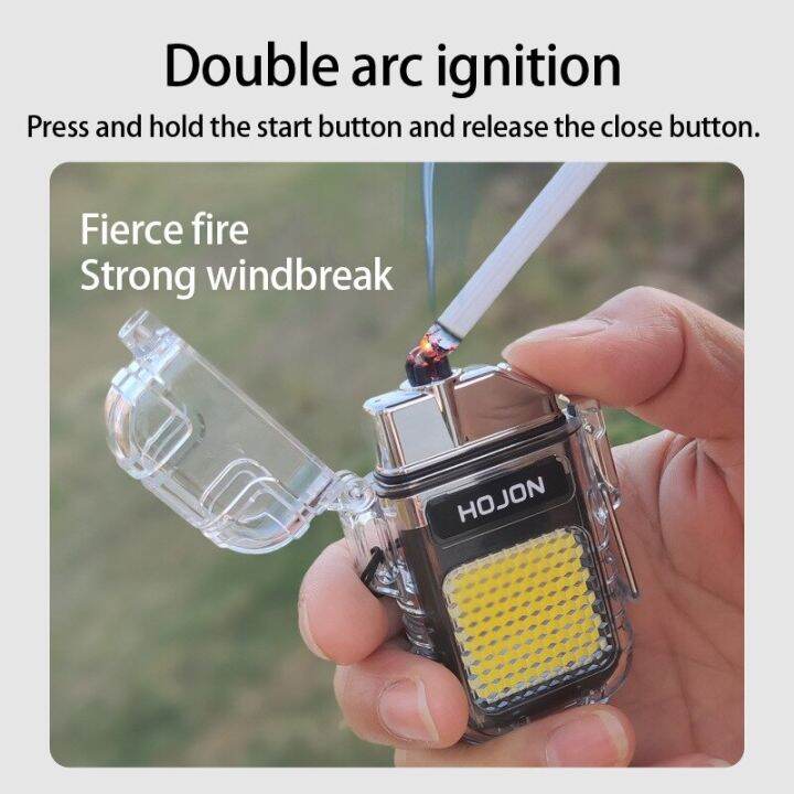 zzooi-transparent-shell-electronic-pulse-electric-lighter-outdoor-windproof-waterproof-arc-lighter-smoking-accessories-mens-gift