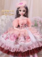 New 60cm Fashion Girl Doll Toy Decoration 22 Moveable Jointed DIY Dress Up Large Version Princess Doll Set Dummy Model Girl Gift