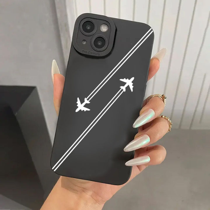 Plane Pattern Phone Case Compatible With iPhone 15/15Pro/15Plus