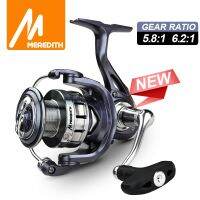 [HOT LIAXLLWISAAZH 534] MEREDITH LIBRA High Strength Body Spinning Fishing Reel 18KG Max Carbon Washer Drag 7 1BBs 5.8:1หรือ6.2:1อัตราส่วนความเร็วสูง