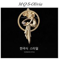 M·Q·S-Olivia   เครื่องประดับ เข็มกลัด สวยงาม แฟชั่นสไตล์เกาหลี สําหรับผู้หญิง เข็มกลัดเทวดา เครื่องประดับแฟชั่นสำหรับผู้หญิง