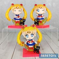 โมเดล เซเลอร์มูน Sailor Moon มี 3 แบบ [❤แยกขาย ] สึคิโนะ อุซางิ+ลูน่า สูงประมาณ 9 cm